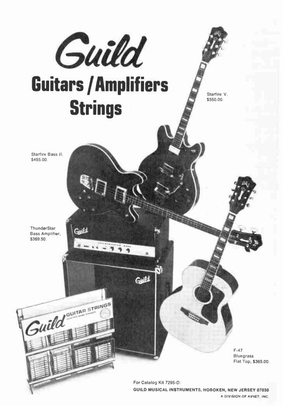 Guild guitar amp strings Down Beat Jan 1970.jpg