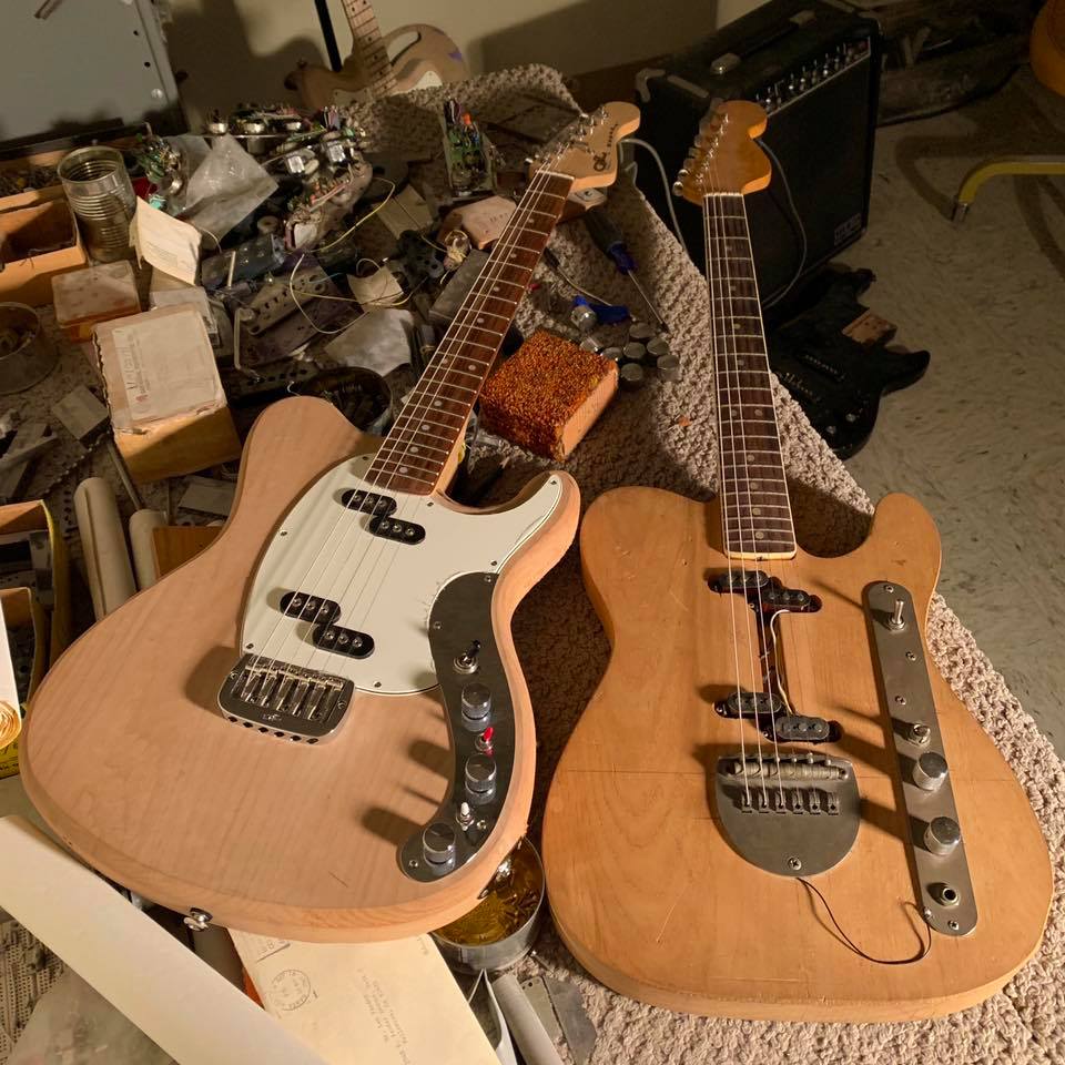 Espada proto and 1969 concept guitar.jpg