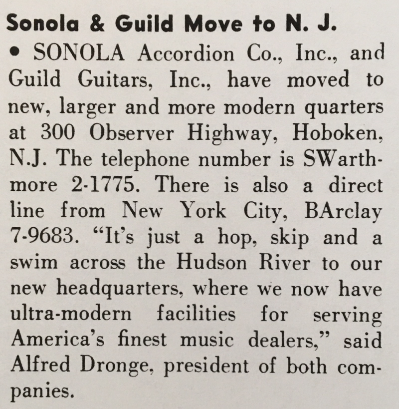 Guild Sonolo Move to NJ January 1957.jpg